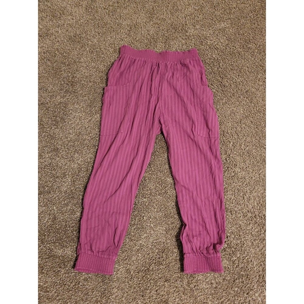 NWT Sundance Slouchy Boho Lounge Pull On Joggers Wmn M Purple Pockets